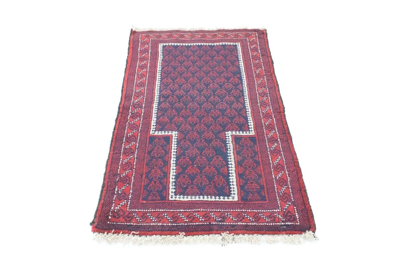 Belutsch Teppich 80x136cm - Orientteppich - blau