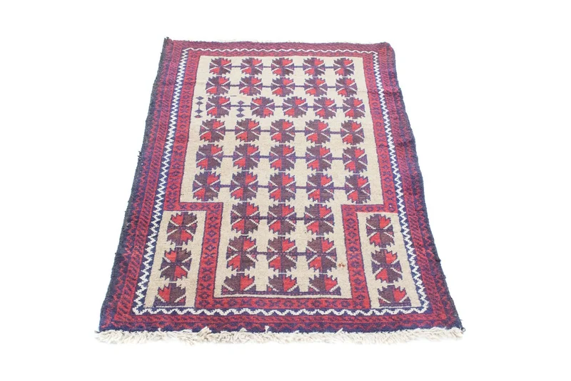 Belutsch Teppich 80x126cm - Orientteppich - beige