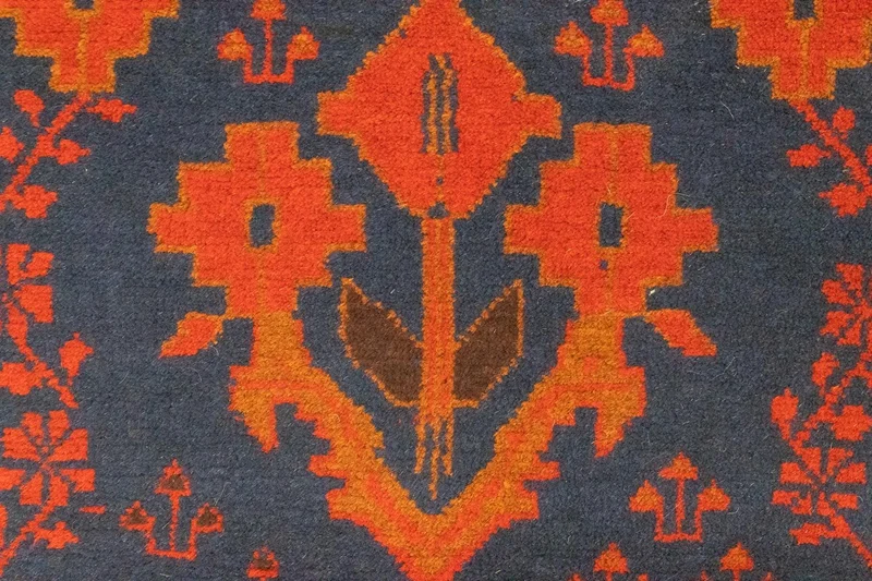 Belutsch Teppich 85x145cm - Orientteppich - blau