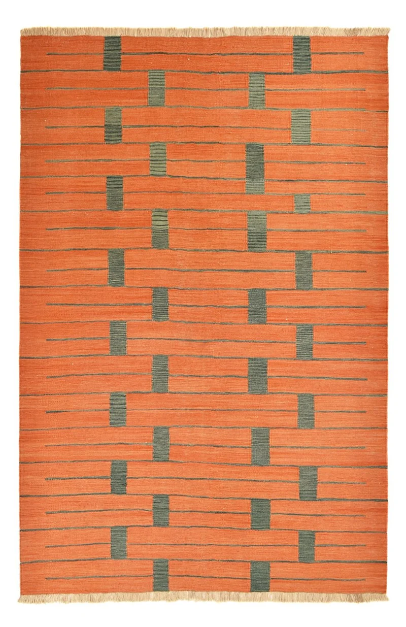 Kelim Modern Teppich 193x291cm - mehrfarbig