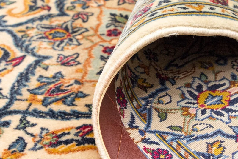 Keshan Teppich 139x222cm - Perserteppich - beige
