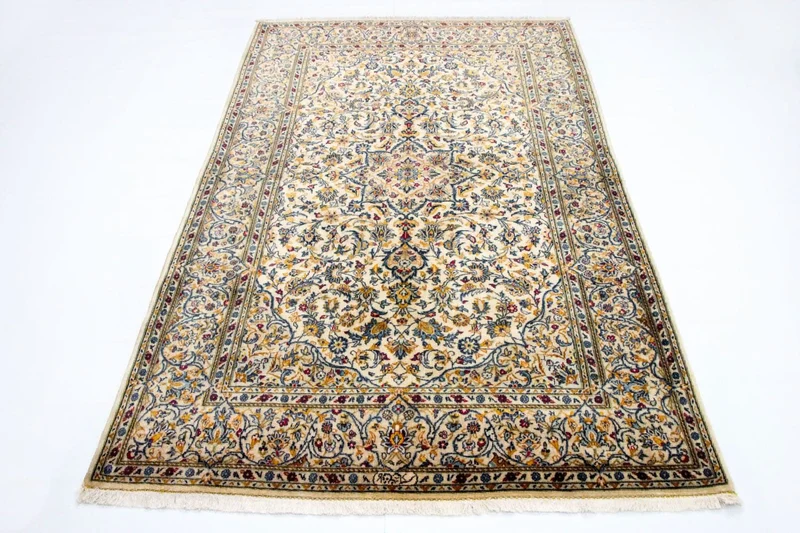 Keshan Teppich 139x222cm - Perserteppich - beige