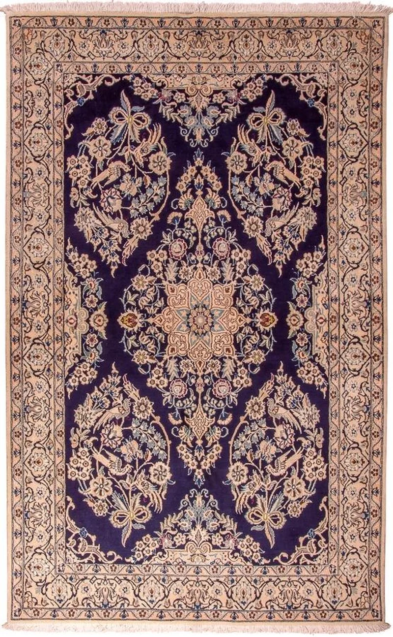 Nain - 9La Teppich 130x204cm - Perserteppich - dunkelblau