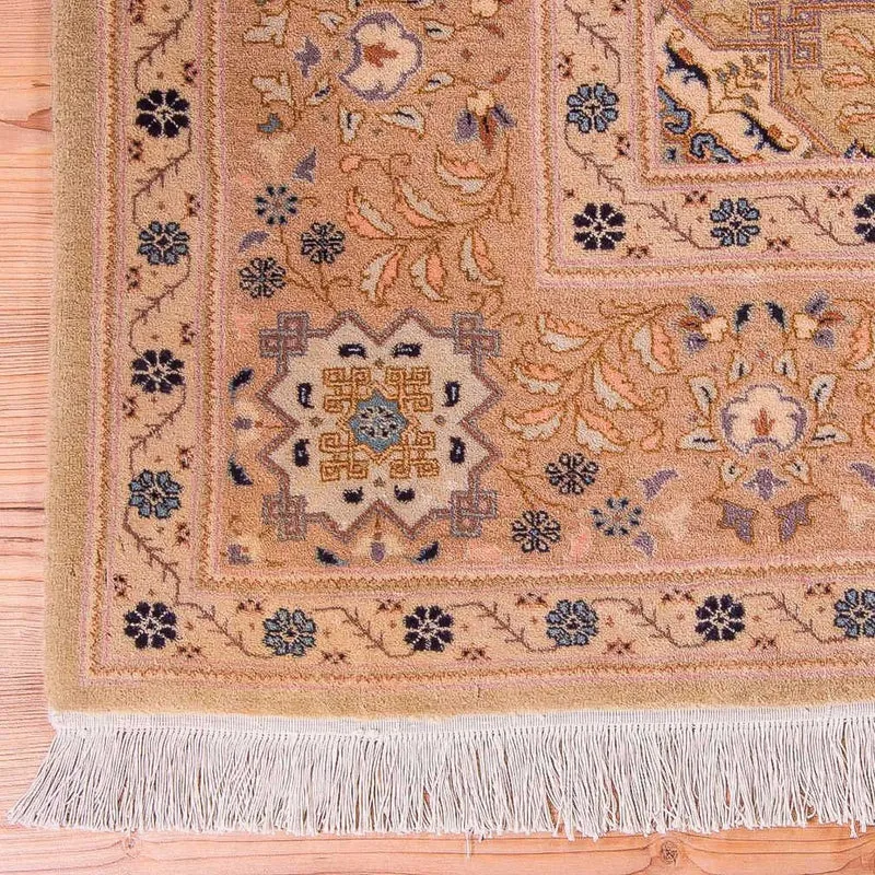 Täbriz - 50 Raj Teppich 202x303cm - Perserteppich - braun