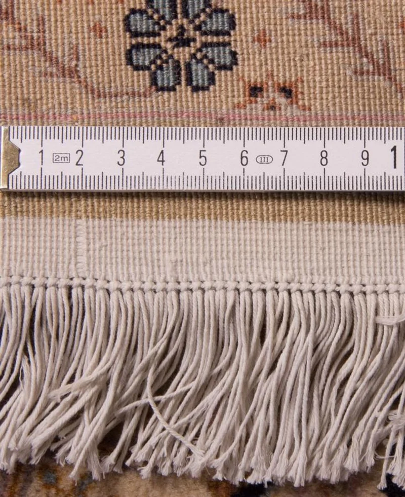 Täbriz - 50 Raj Teppich 202x303cm - Perserteppich - braun