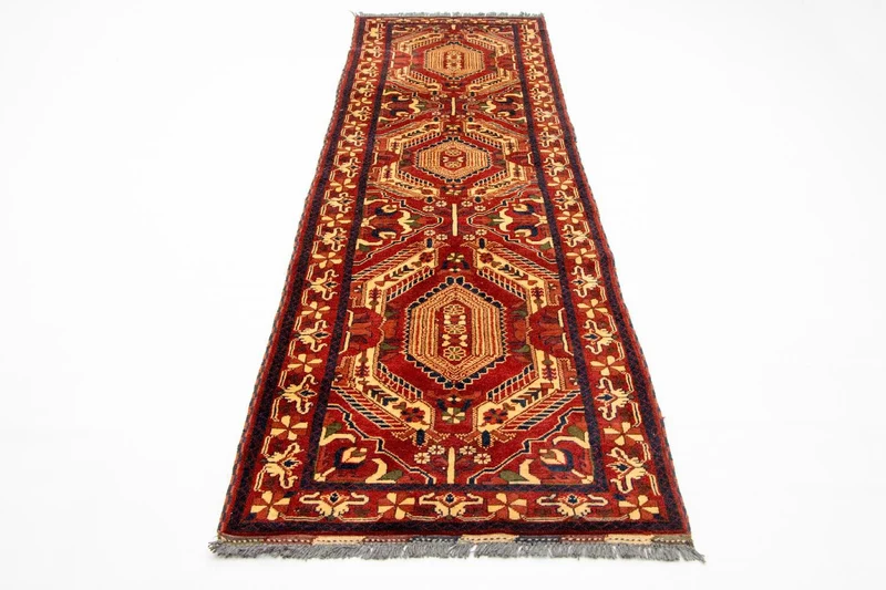 Hatschlu Teppich 83x307cm - Orientteppich - rot