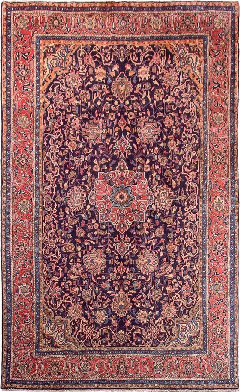 Sarough Teppich 193x308cm - Perserteppich - blau