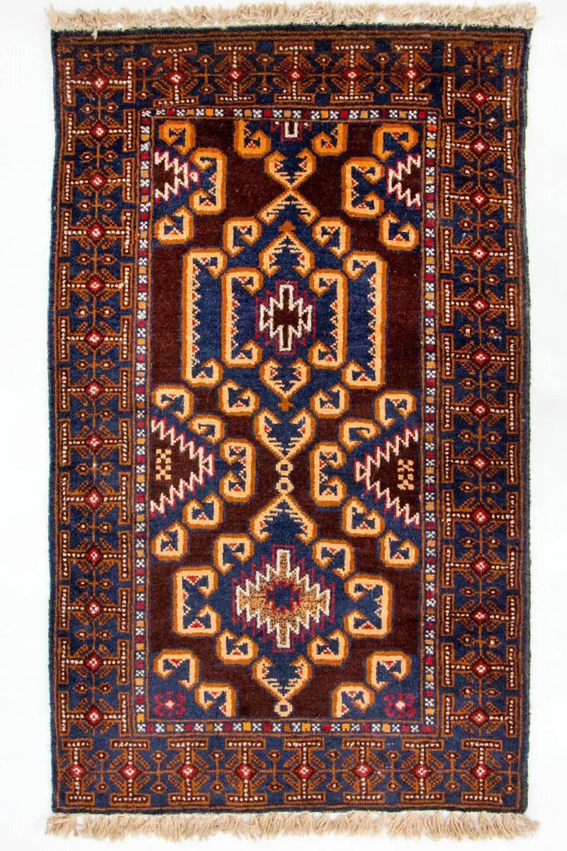 Belutsch Teppich 83x138cm - Orientteppich - braun