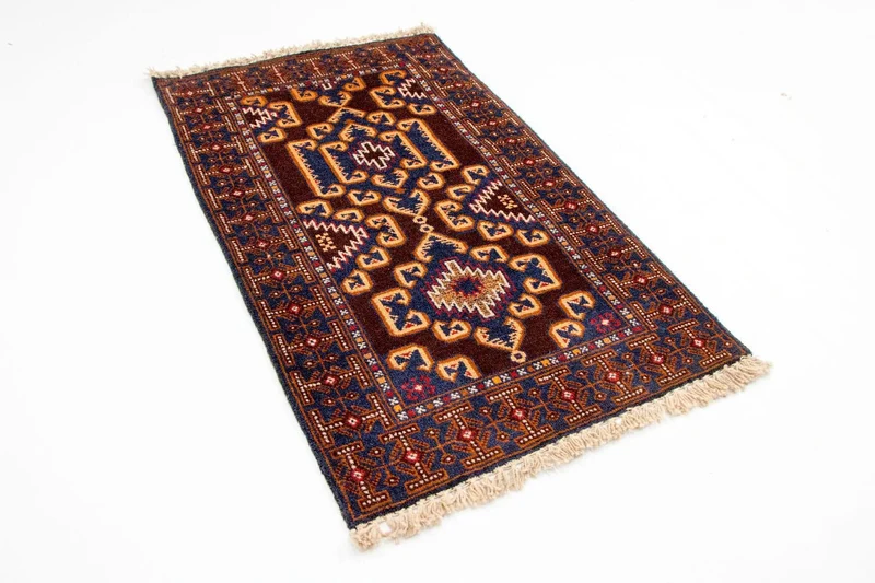 Belutsch Teppich 83x138cm - Orientteppich - braun
