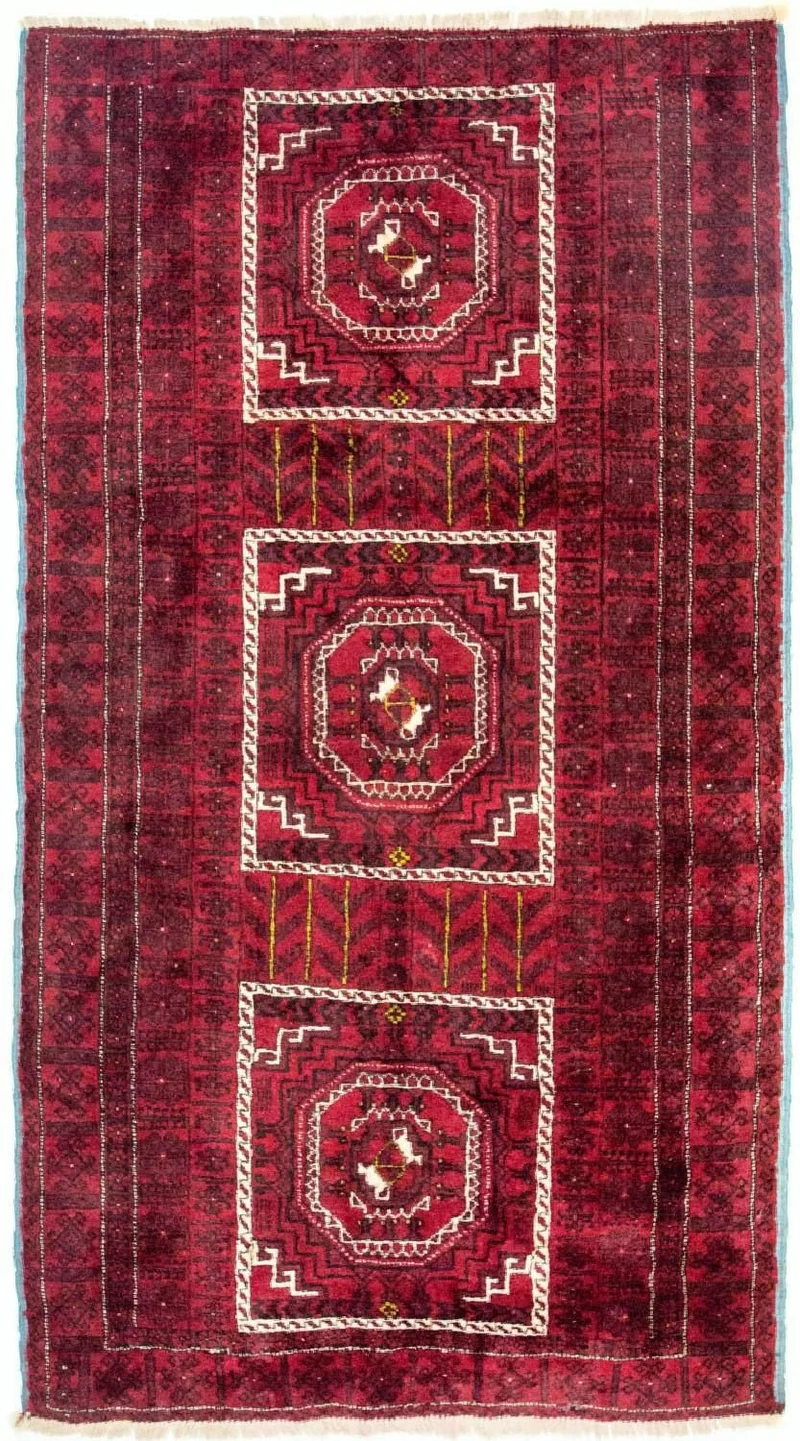 Belutsch Teppich 130x270cm - Orientteppich - rot