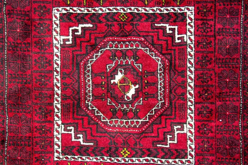 Belutsch Teppich 130x270cm - Orientteppich - rot