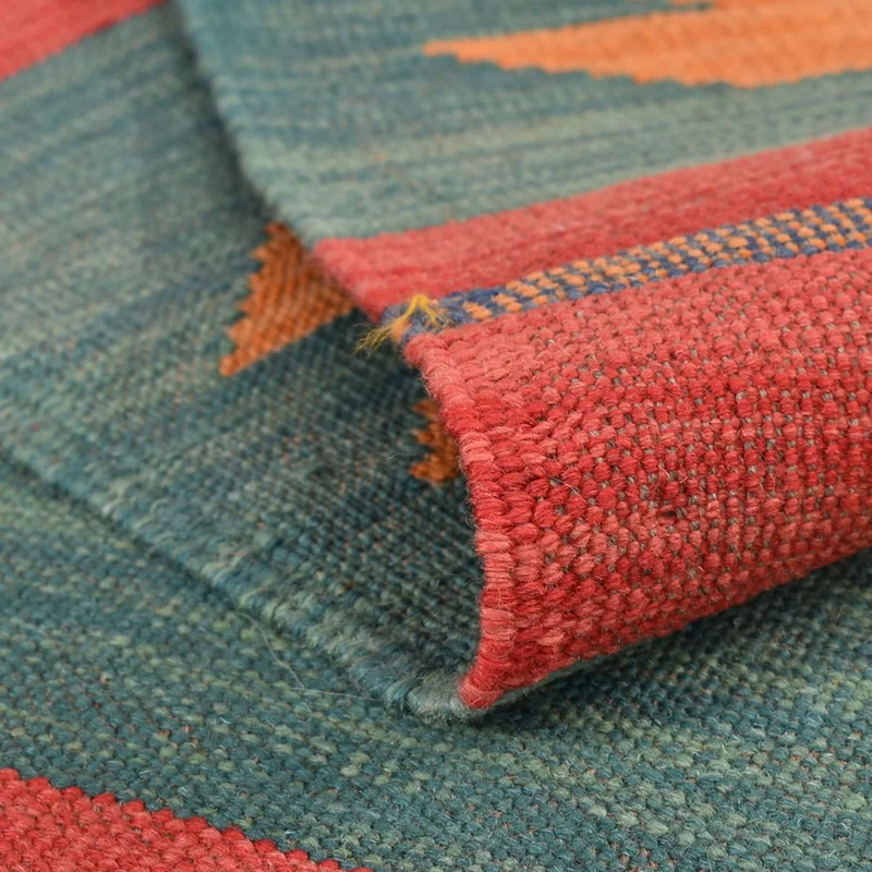 Kelim Modern Teppich 146x212cm - mehrfarbig