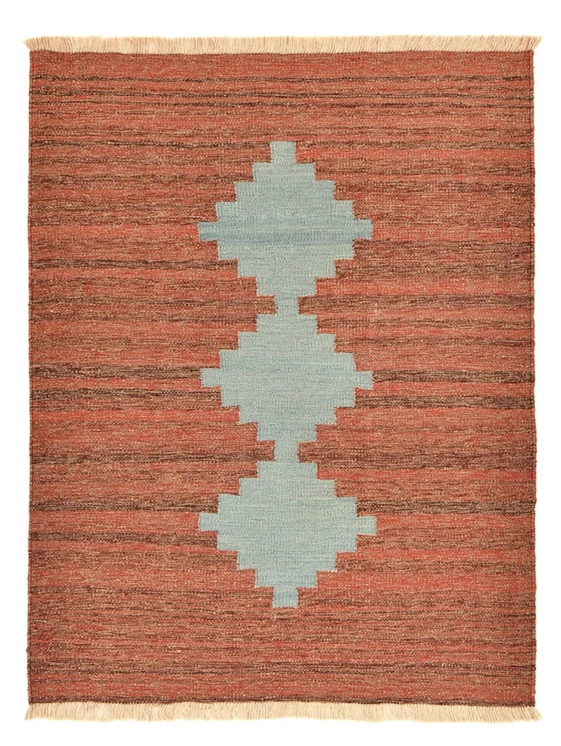 Kelim Modern Teppich 115x148cm - mehrfarbig