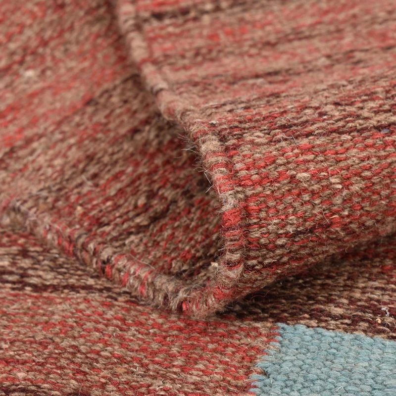 Kelim Modern Teppich 115x148cm - mehrfarbig