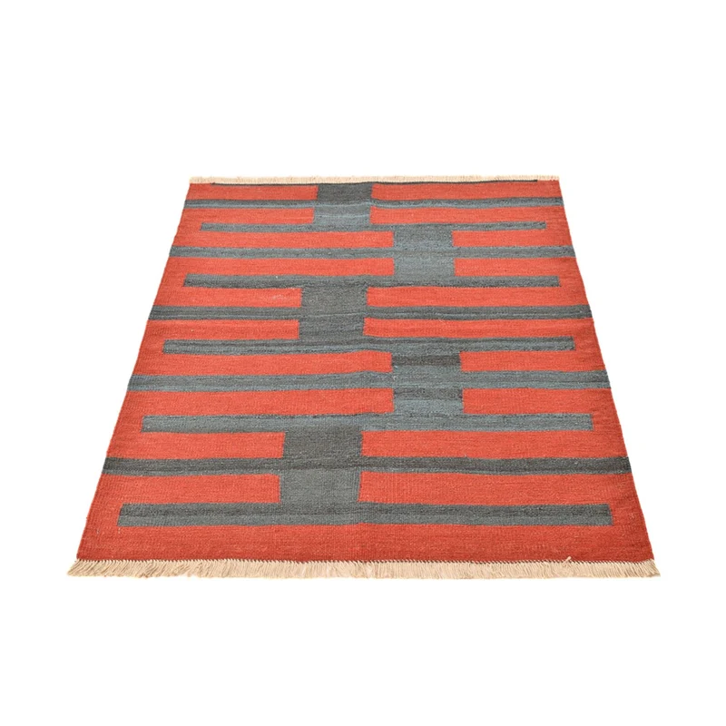 Kelim Teppich - Trendy - 107 x 144 cm - mehrfarbig