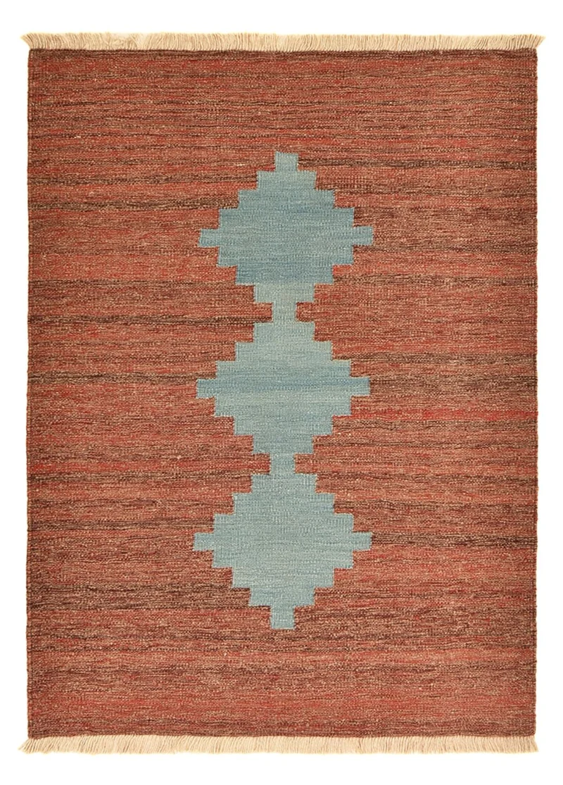 Kelim Modern Teppich 116x158cm - mehrfarbig