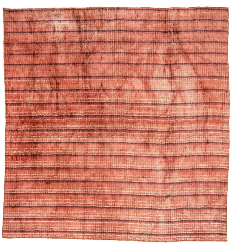 Viskose Teppich 213x213cm - mehrfarbig
