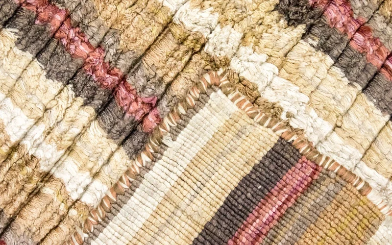Viskose Teppich 198x270cm - mehrfarbig