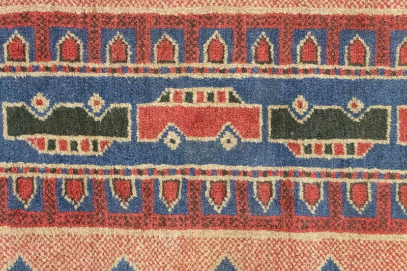 Belutsch Teppich 84x160cm - Orientteppich - blau