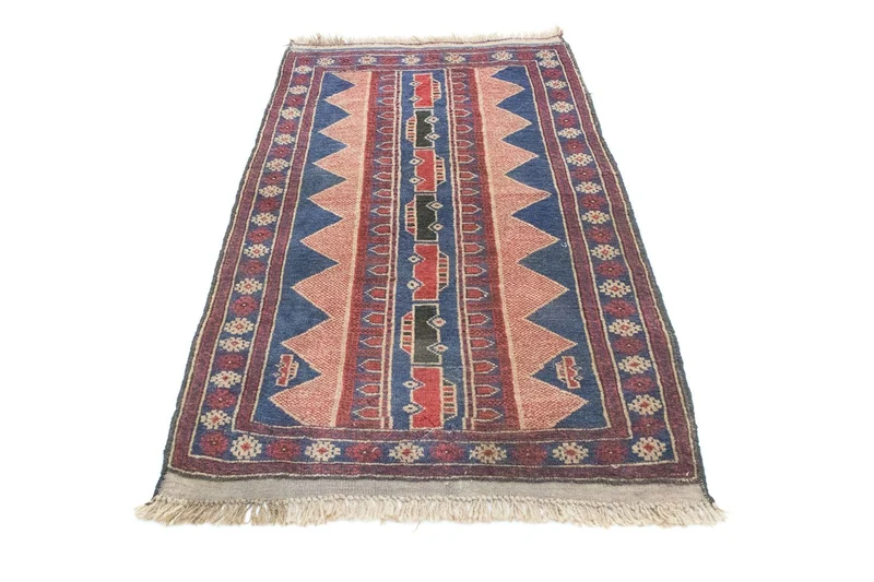 Belutsch Teppich 84x160cm - Orientteppich - blau
