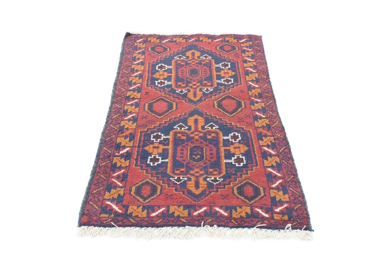 Belutsch Teppich 79x136cm - Orientteppich - orange