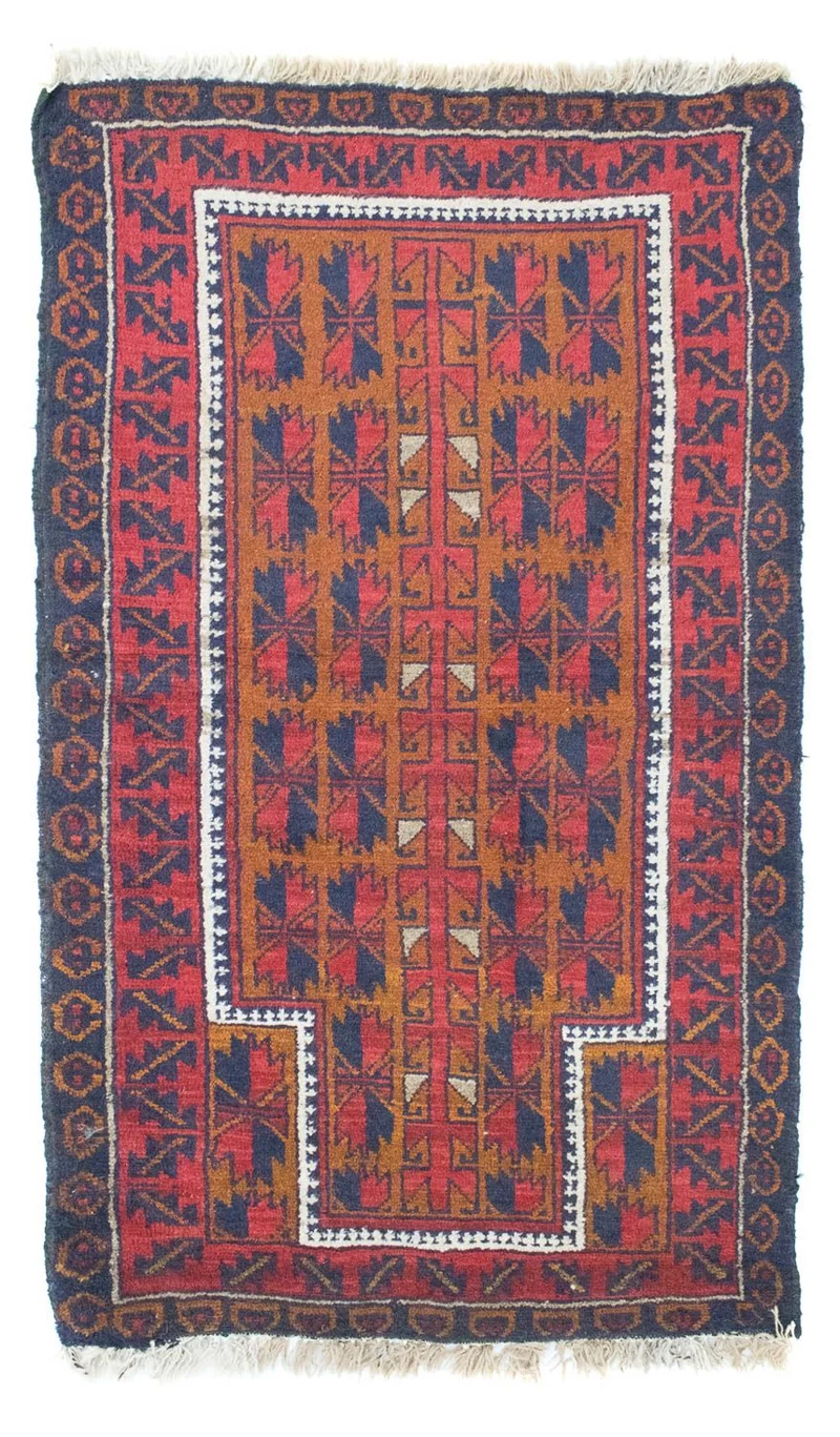 Belutsch Teppich 84x143cm - Orientteppich - rot