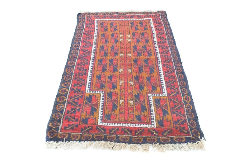 Belutsch Teppich 84x143cm - Orientteppich - rot