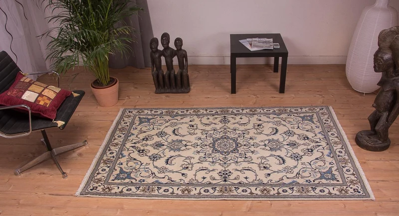Nain - 12La Teppich 120x202cm - Perserteppich - beige