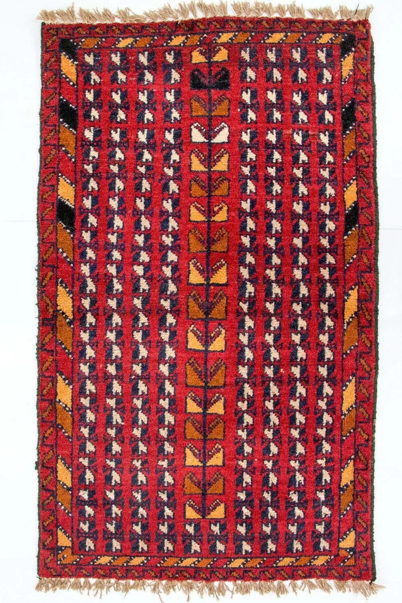 Belutsch Teppich 73x126cm - Orientteppich - rot