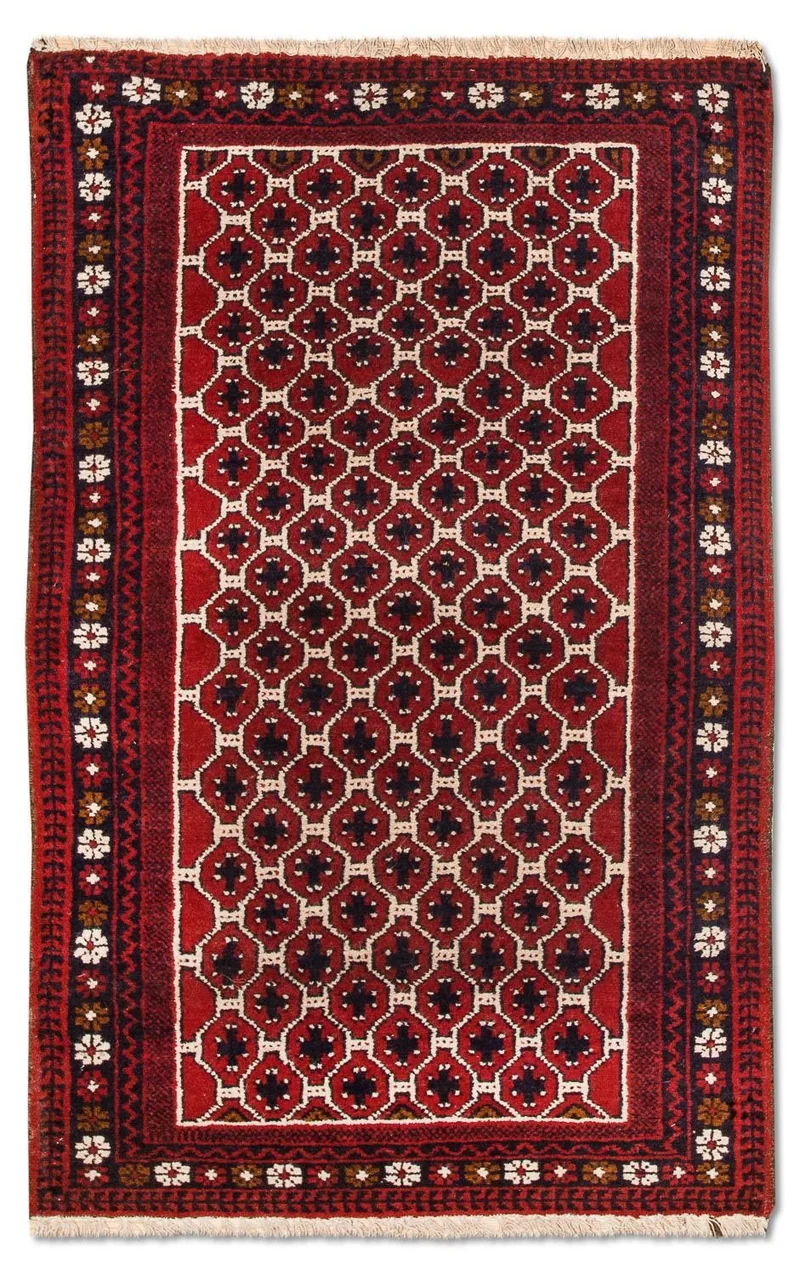 Belutsch Teppich 79x131cm - Orientteppich - mehrfarbig
