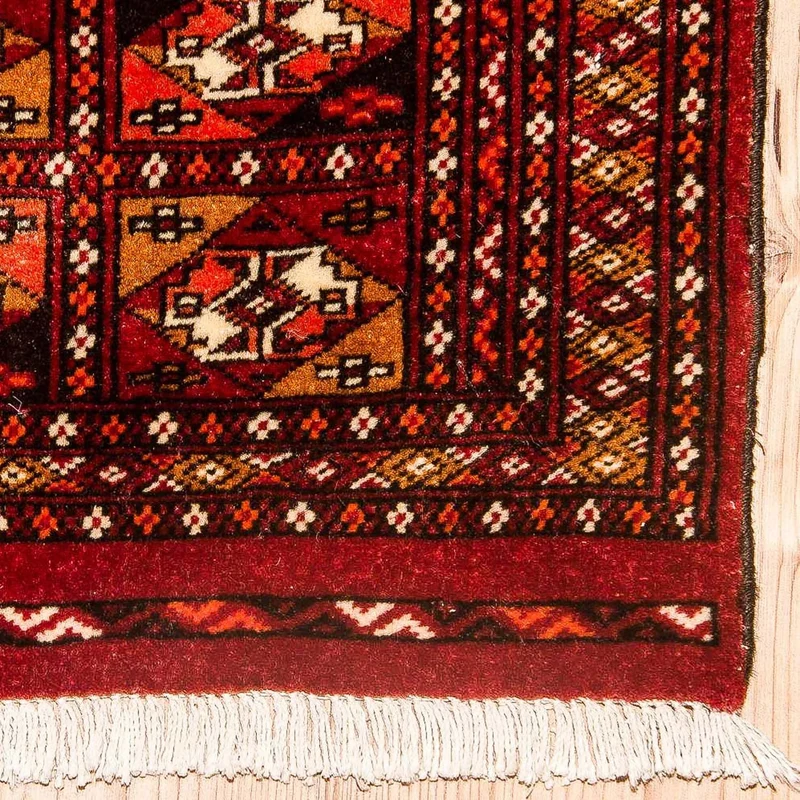 Turkaman Teppich 67x115cm - Orientteppich - rot