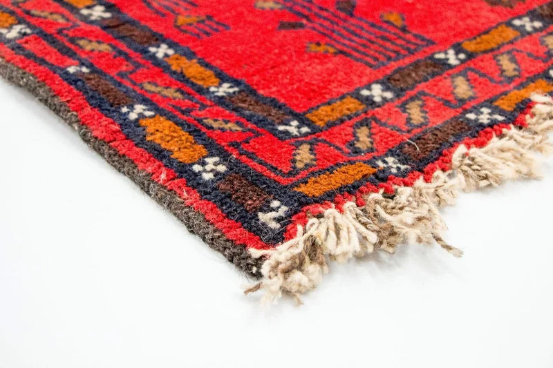Belutsch Teppich 92x141cm - Orientteppich - rot