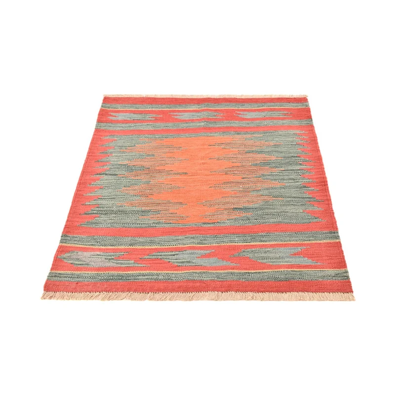 Kelim Modern Teppich 101x141cm - mehrfarbig