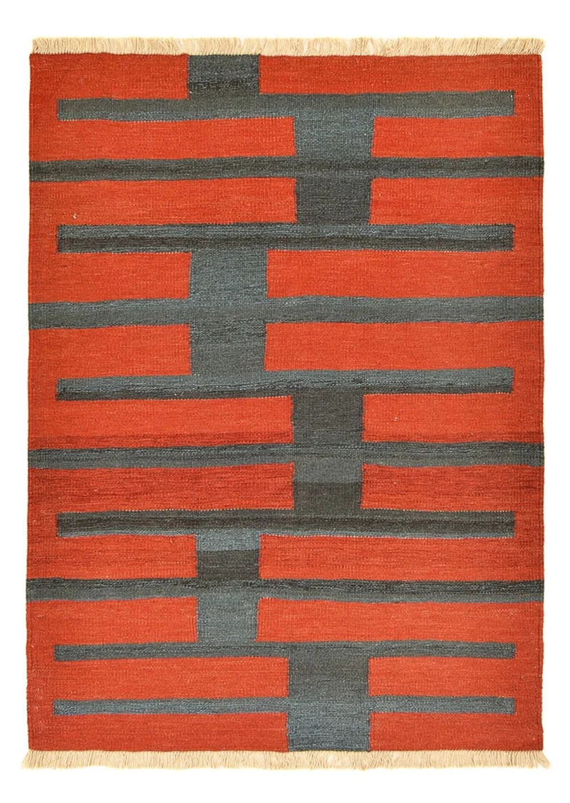 Kelim Modern Teppich 108x162cm - mehrfarbig