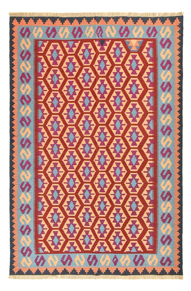 Kelim Fars Teppich 166x244cm - mehrfarbig