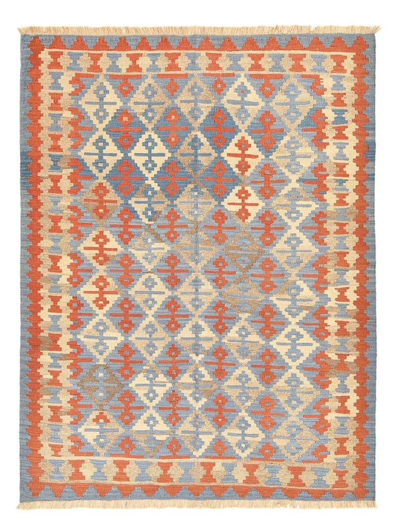 Kelim Fars Teppich 181x243cm - mehrfarbig