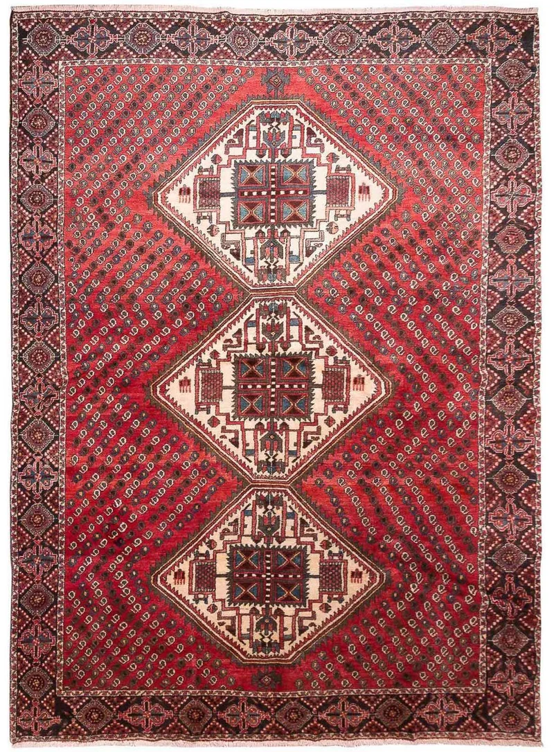 Sharbabak Teppich 189x256cm - Perserteppich - rot