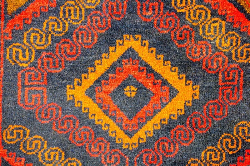 Belutsch Teppich 79x140cm - Orientteppich - blau