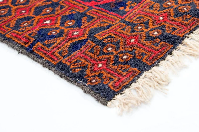 Belutsch Teppich 79x140cm - Orientteppich - blau