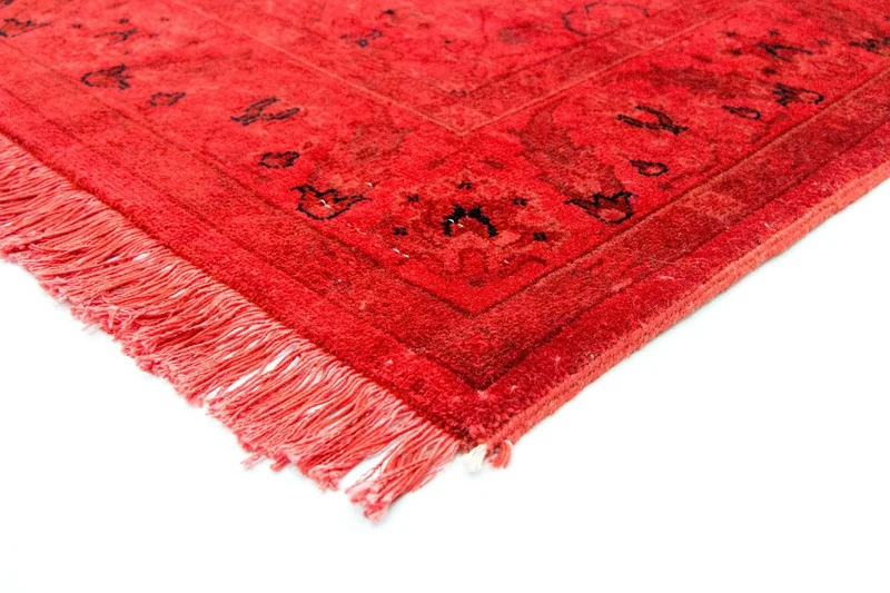 Vintage Teppich 124x180cm - rot