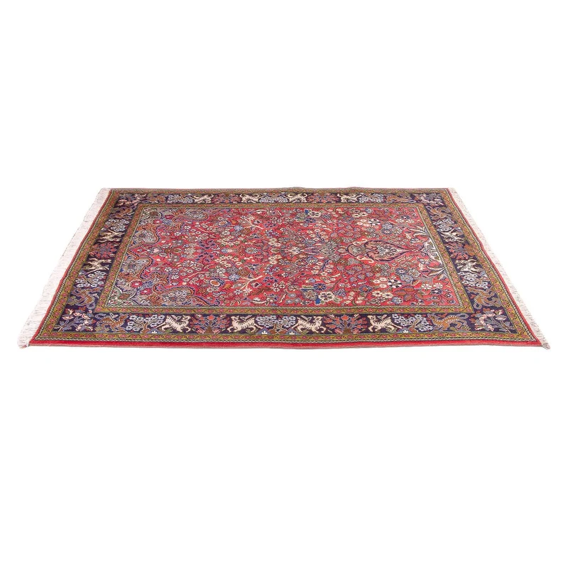 Ghom Teppich 140x200cm - Perserteppich - rot