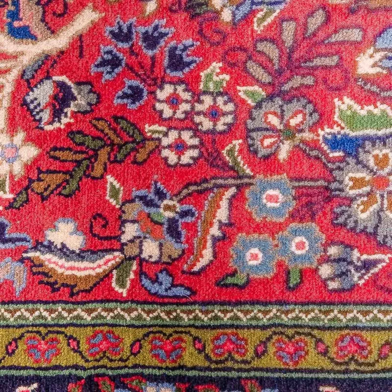 Ghom Teppich 140x200cm - Perserteppich - rot