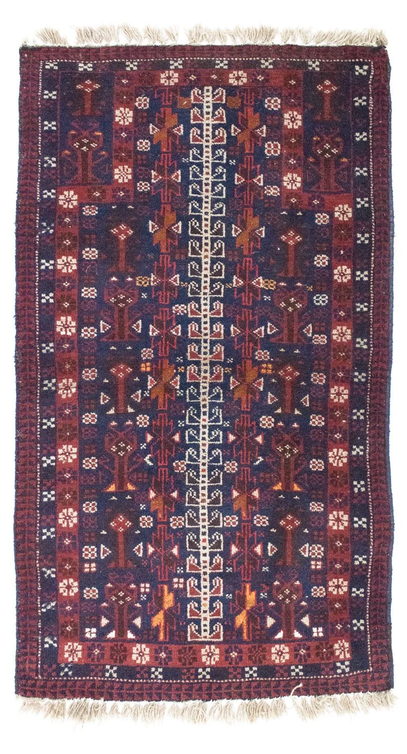 Belutsch Teppich 87x140cm - Orientteppich - blau