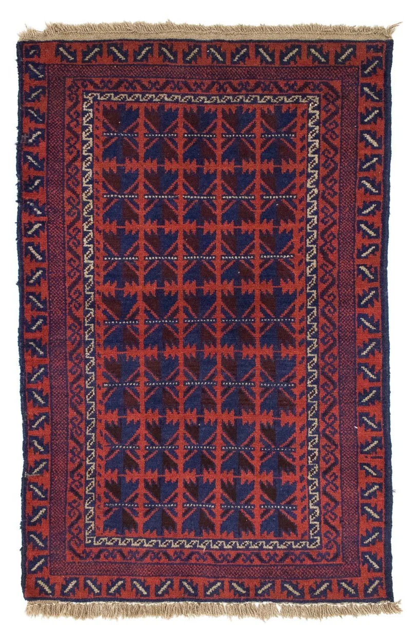 Belutsch Teppich 84x137cm - Orientteppich - blau