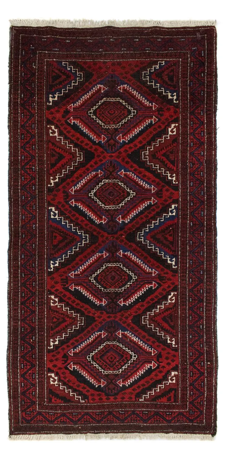 Belutsch Teppich 100x167cm - Orientteppich - rot
