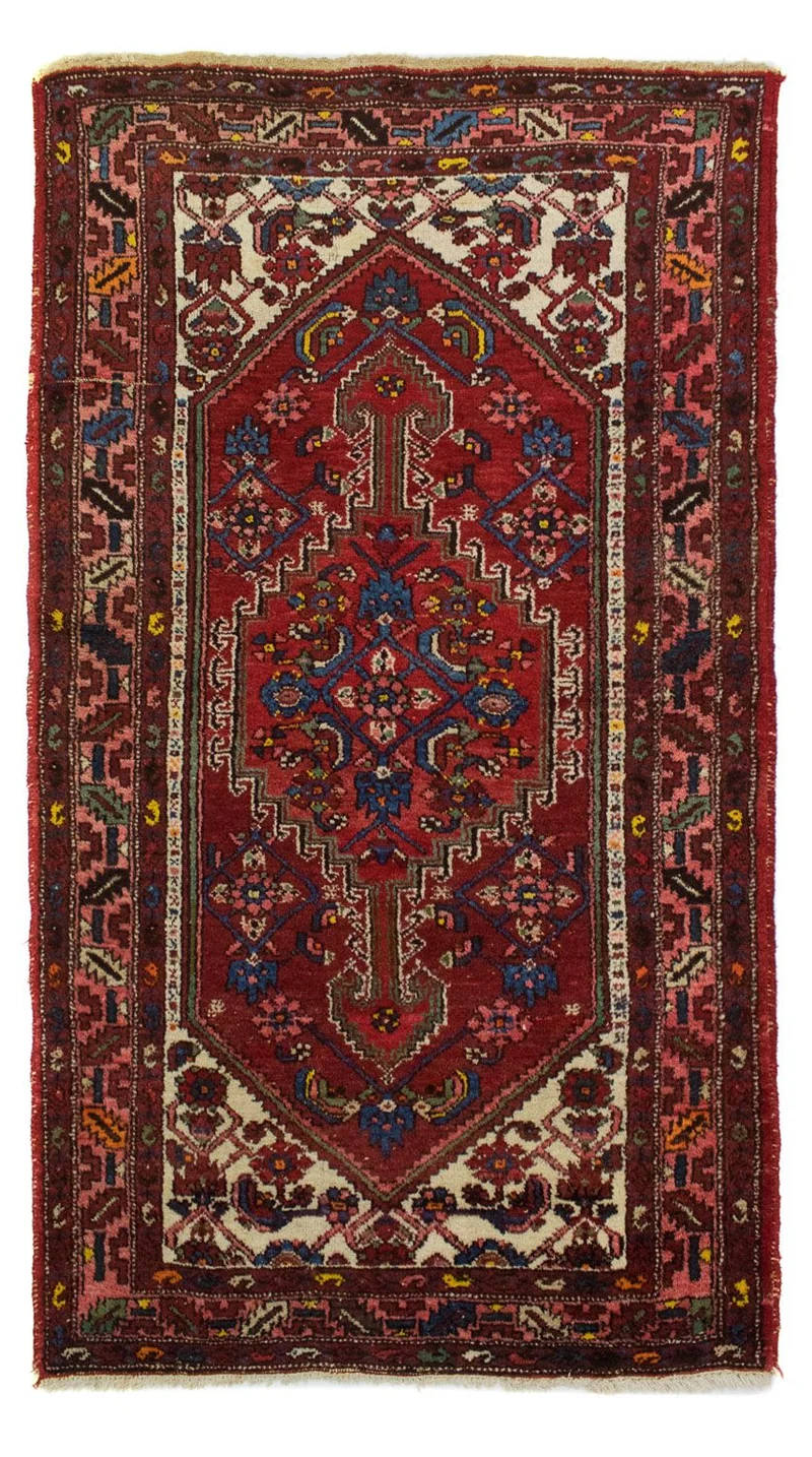 Heriz Teppich 108x188cm - Perserteppich - rot