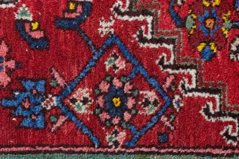 Heriz Teppich 108x188cm - Perserteppich - rot