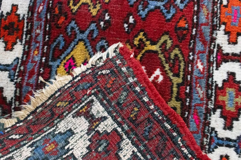Heriz Teppich 50x106cm - Perserteppich - rot