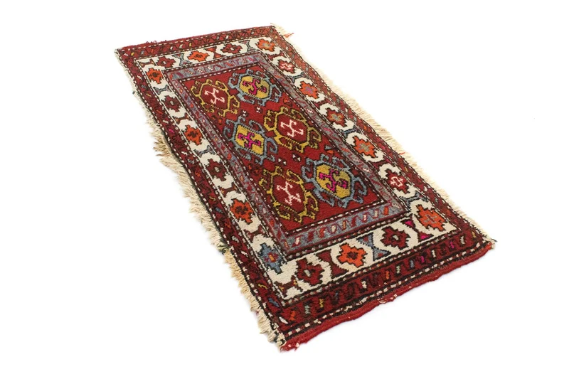 Heriz Teppich 50x106cm - Perserteppich - rot