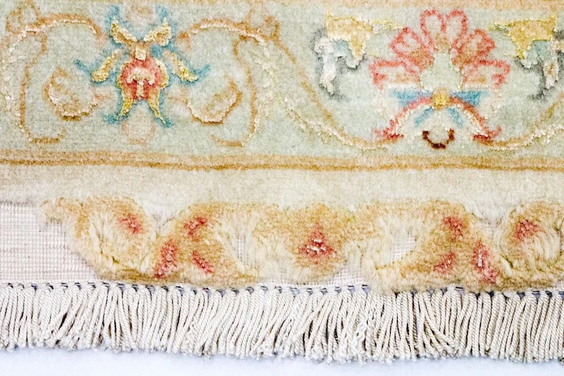 Täbriz - 50 Raj Teppich 147x204cm - Perserteppich - beige